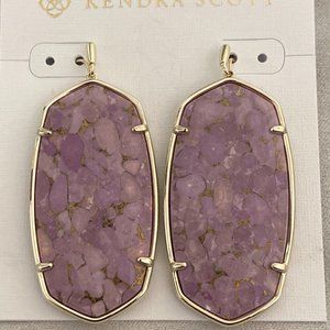 Kendra Scott Lilac & Bronze Veined Danielle's NWT